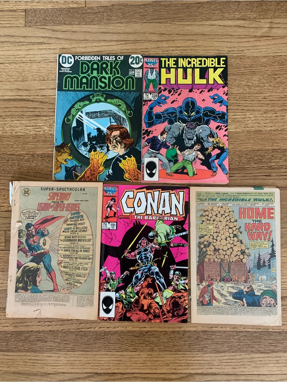 Vintage Comic Book Bundle 70s 80s Marvel DC 5 Issue Lot (Fair condition) - Picture 4 of 10